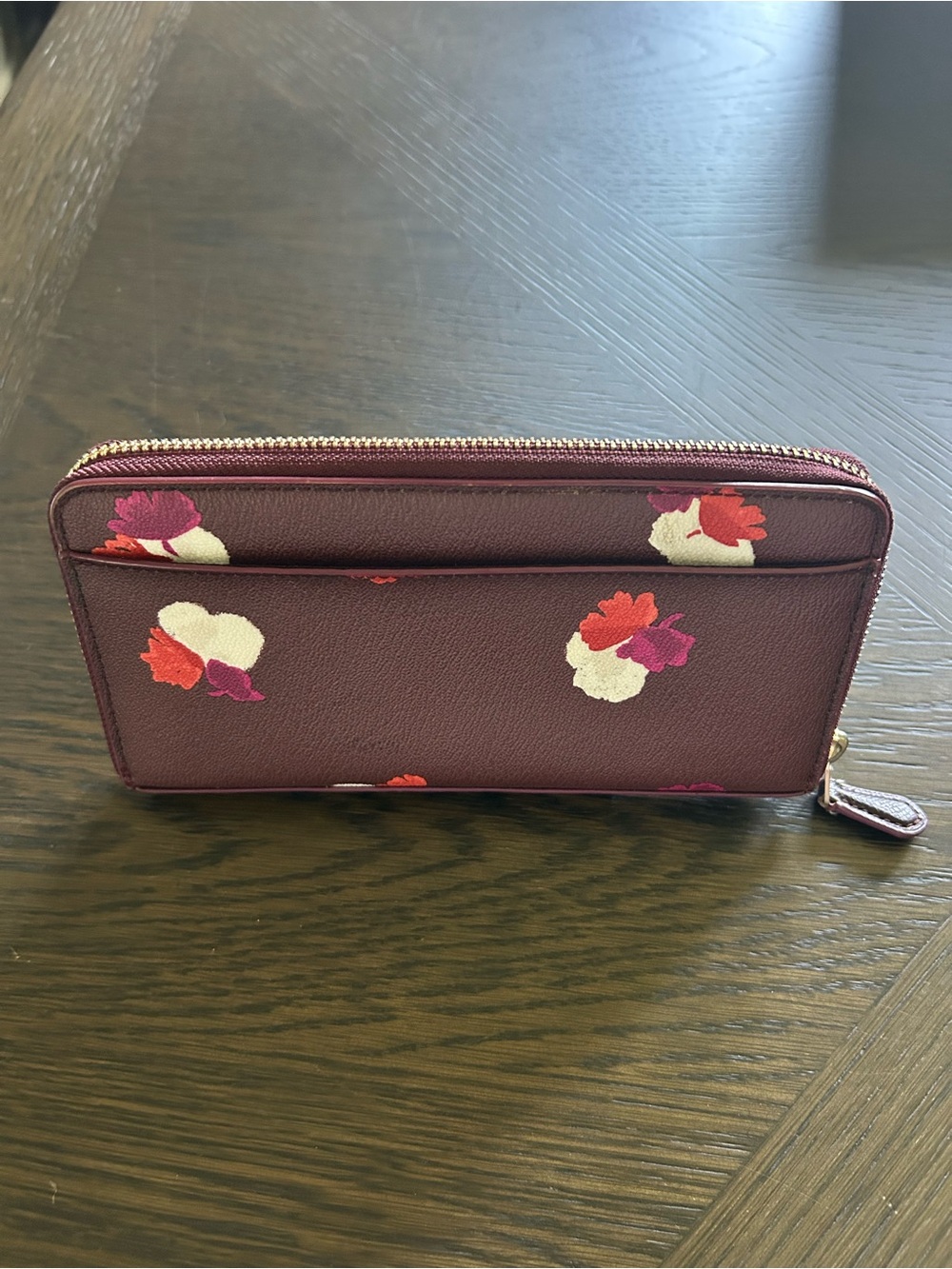 Coach Zip-Around Wallet in Field Floral Print coated Canvas EXCELLENT CONDITION - Picture 5 of 16